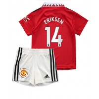 Dres Manchester United Christian Eriksen #14 Domaci za djecu 2022-23 Kratak Rukav (+ kratke hlače)